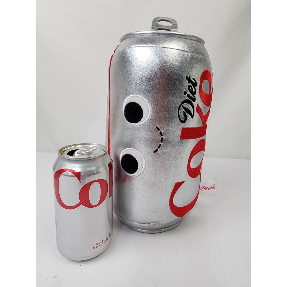 Diet Coke Plush Can w/ Sounds 10" Plush Sounds Can Pouring "Yummy World" Video